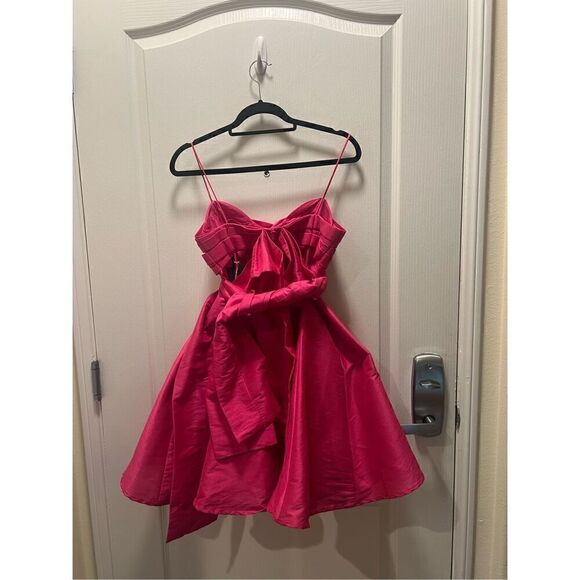 Helen O'Connor Voluminous Nova Cut Out Mini Party Pink Dress Prom Sz 4 NWT$599 - Picture 6 of 7